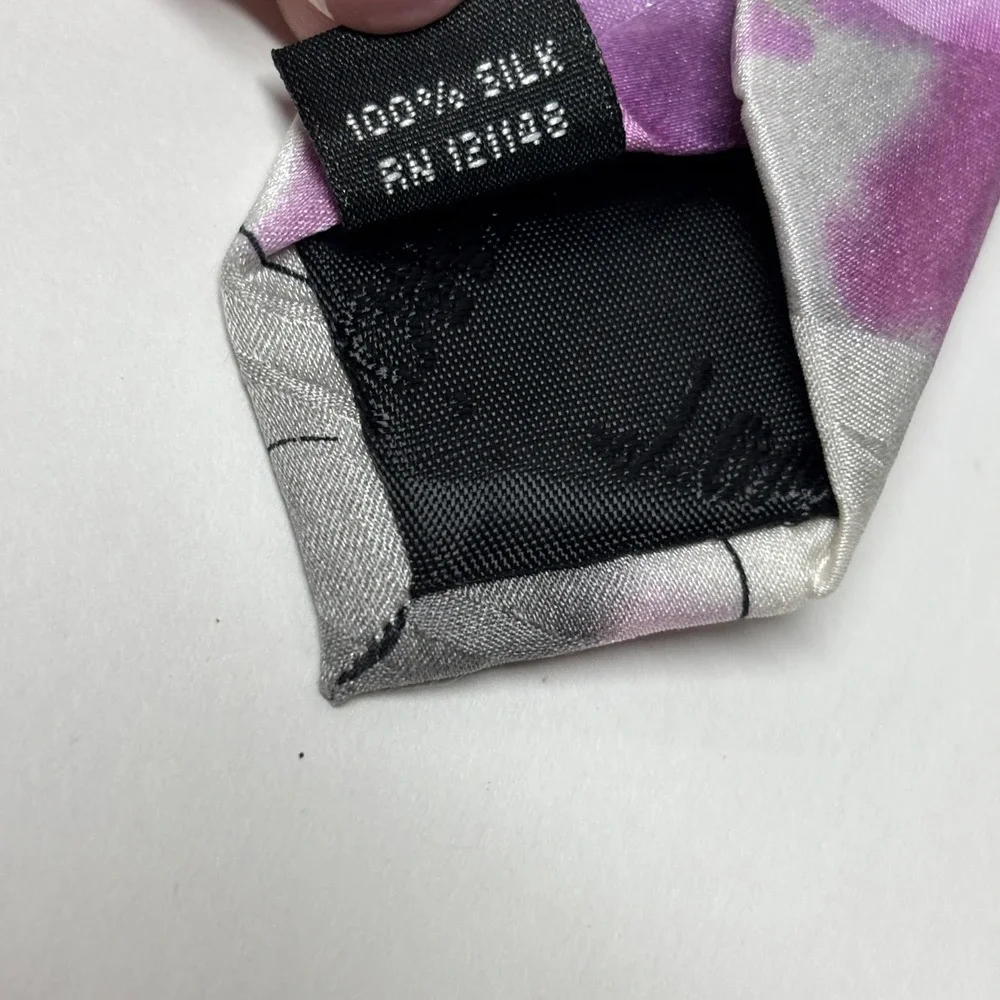 J. Garcia Snail Garden Tie Mens OS Purple Abstract Silk Collection 53 Retro 90's